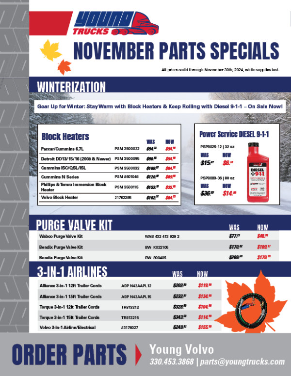 Young Volvo - Shop Deals on 3-In-1 Airlines, Block Heaters, Diesel 9-1-1, and more! 