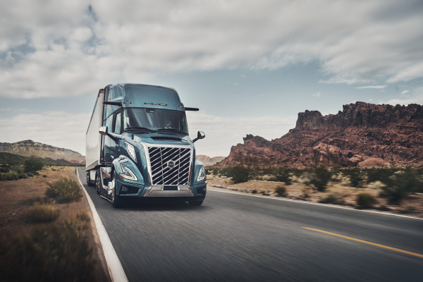 Volvo VNL on the open road